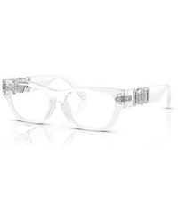 Versace - 48Mm Round Optical Glasses - Lyst