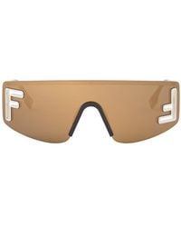 Fendi - Sport Rectangular Sunglasses - Lyst