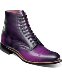 Stacy Adams - Madison Cap Toe Lace Up Boot - Lyst