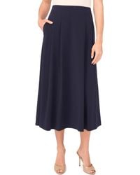 Halogen® - Pleated A-Line Midi Skirt - Lyst