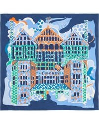 Liberty - Tudor Patchwork Silk Square Scarf - Lyst