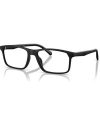 Emporio Armani - 56Mm Rectangle Optical Glasses - Lyst
