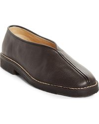 Lemaire - Piped Crepe Slipper Loafer - Lyst