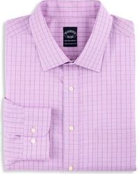 Brooks Brothers - Big & Tall Non-Iron Tonal Glen Plaid Dress Shirt - Lyst
