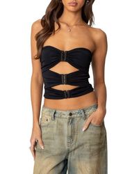 Edikted - Ariella Cutout Strapless Top - Lyst