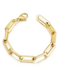 Jane Basch - Oversize Paper Clip Chain Bracelet - Lyst