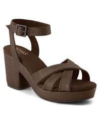 TOMS - Majorca Ankle Strap Platform Sandal - Lyst