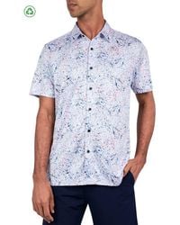 Con.struct - Regular Fit Splatter Print Recycled Performance Golf Button-Down Shirt - Lyst