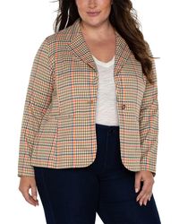 Liverpool Los Angeles - Fitted Plaid Blazer - Lyst