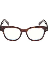 Tom Ford - 50Mm Square Light Blocking Glasses - Lyst