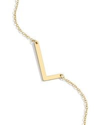 Mint & Lily - Statement Initial Necklace - Lyst