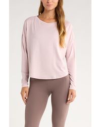 Zella - Restore Soft Long Sleeve Relaxed T-Shirt - Lyst
