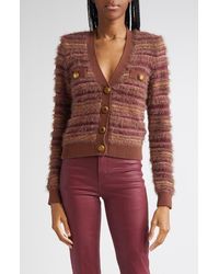 L'Agence - Ariadne Mix Stitch Cardigan - Lyst