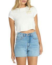 Billabong - Sunshine Surf Cotton Graphic Baby Tee - Lyst