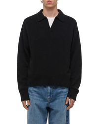 Helmut Lang - Brushed Wool & Cashmere Polo Sweater - Lyst
