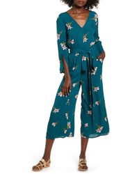 Billabong Crossover Back Crop Jumpsuit - Blue