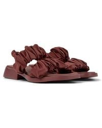 Camper - Dana Ruched Slingback Sandal - Lyst
