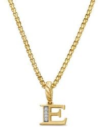 David Yurman - Pavé A Initial Pendant - Lyst