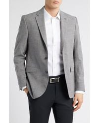 AllSaints - Ross Slim Fit Glen Plaid Wool & Cotton Blend Sport Coat - Lyst