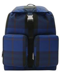 Burberry - Medium Check Backpack - Lyst