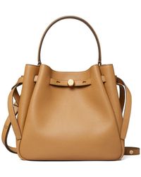 Tory Burch - Romy Pebble Leather Bucket Bag - Lyst