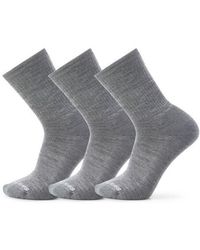Smartwool - 3-Pack Everyday Solid Rib Crew Socks - Lyst