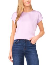 Halogen® - Print Cap Sleeve Blouse - Lyst