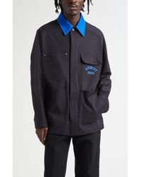 Givenchy - Logo Embroidery Overshirt - Lyst