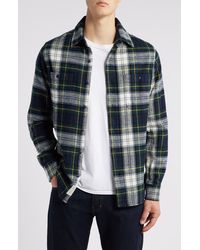 Schott Nyc - Two-Pocket Long Sleeve Flannel Button-Up Shirt - Lyst