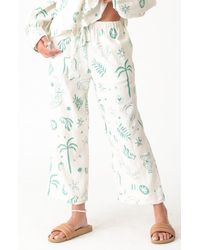 Electric and Rose - Sail Print Wide Leg Pants - Lyst