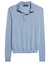 J. Mueser - Wish Merino Wool Polo Sweater - Lyst