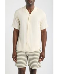 CHE - Valbonne Solid Camp Shirt - Lyst