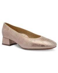 Ara - Gypsum Block Heel Pump - Lyst