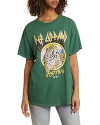 THE VINYL ICONS - Def Leppard Hysteria Cotton Graphic T-shirt - Lyst