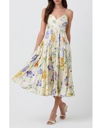 Astr - Maeve Floral Midi Sundress - Lyst