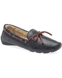 Robert Zur - Bowie Faux Shearling Lined Driving Loafer - Lyst