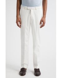 Thom Sweeney - Flat Front Cotton Chinos - Lyst