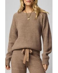 Splendid - Stassi Satin Tie Back Sweater - Lyst