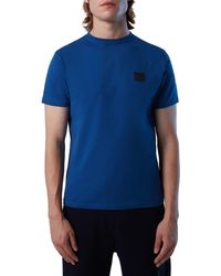 North Sails - Logo Embroidered Cotton Stretch Jersey T-shirt - Lyst
