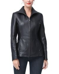 Kimi + Kai - Eva Zip Front Leather Jacket - Lyst