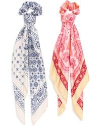 Treasure & Bond - 4-Piece Scrunchie & Square Scarf Set - Lyst