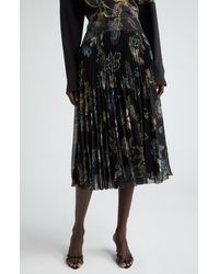 Jason Wu - Forest Print Pleated Chiffon Skirt - Lyst