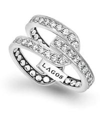 Lagos - Caviar Spark Linear Diamond Ring - Lyst