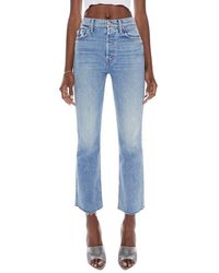 Mother - The Tripper High Waist Flood Frayed Flare Jeans - Lyst