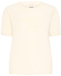 Ichi - Ihdamilo Crewneck Knit Top - Lyst