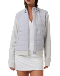 Travis Mathew - Skyloft Soft Espresso Martini Full Zip Quilted Jacket - Lyst