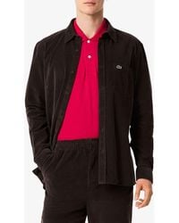 Lacoste - Regular Fit Corduroy Button-Up Shirt - Lyst