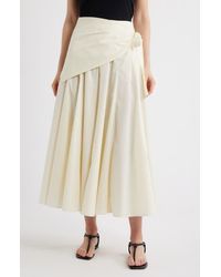 Mango - Falda Milos Faux Wrap Cotton Skirt - Lyst