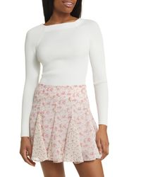 All In Favor - Open Back Rib Sweater In At Nordstrom, Size X-small - Lyst