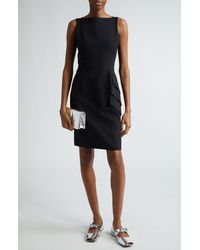 Versace - Pocket Detail Sleeveless Sheath Dress - Lyst